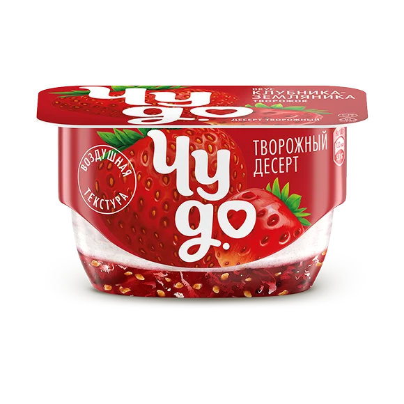 Творожный десерт клубника-земляника