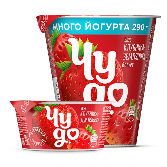 Йогурт густой клубника-земляника